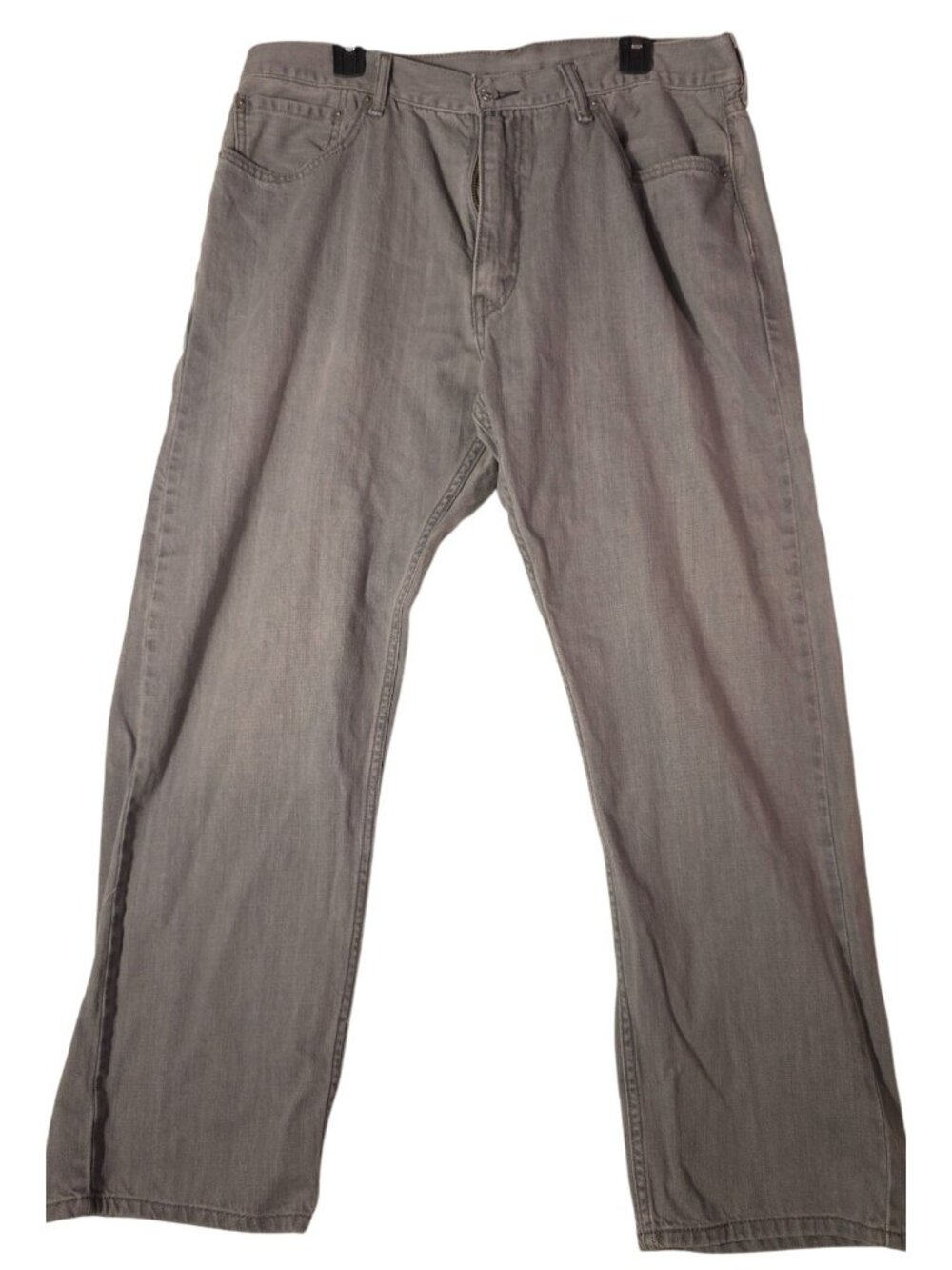 Levis 505 Men's Jeans W38 L30 Riveted Denim Gray
